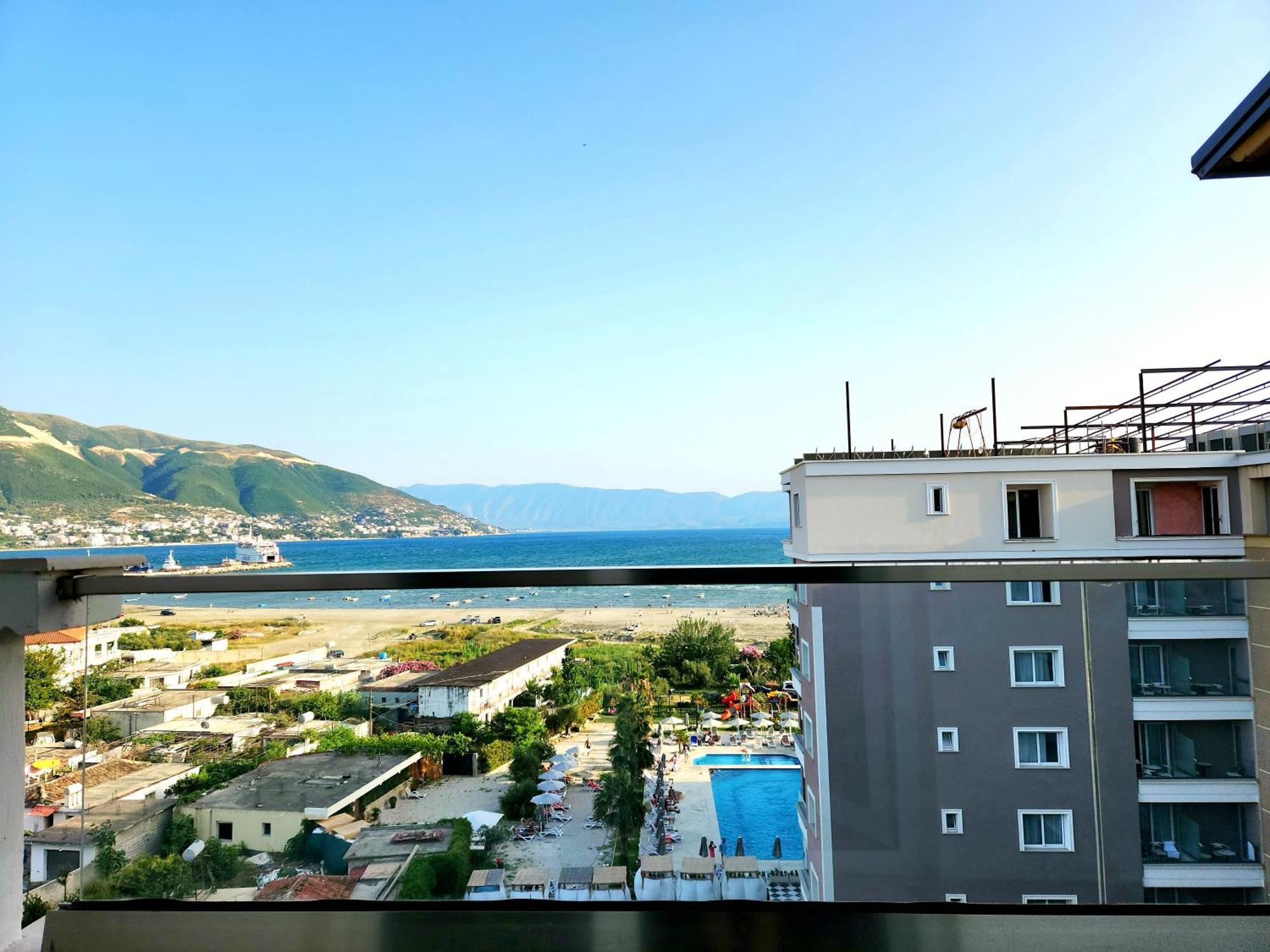 Panorama View Apt, 150M To Beach, 750M Lungo Mare Apartment Vlore Exterior photo
